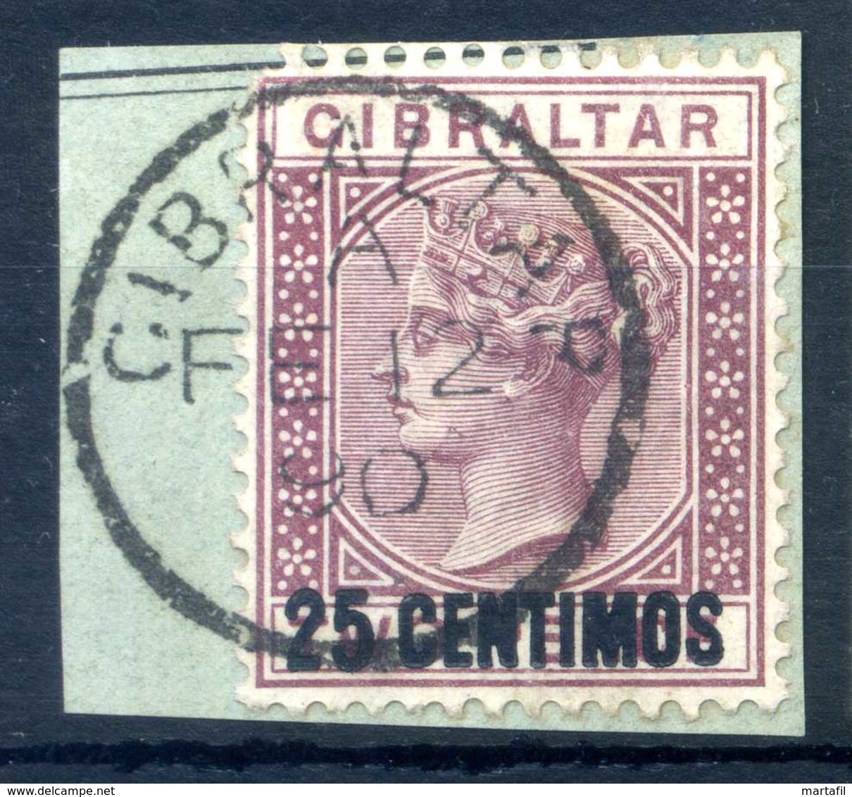 1889 GIBILTERRA N.17 USATO - Gibilterra