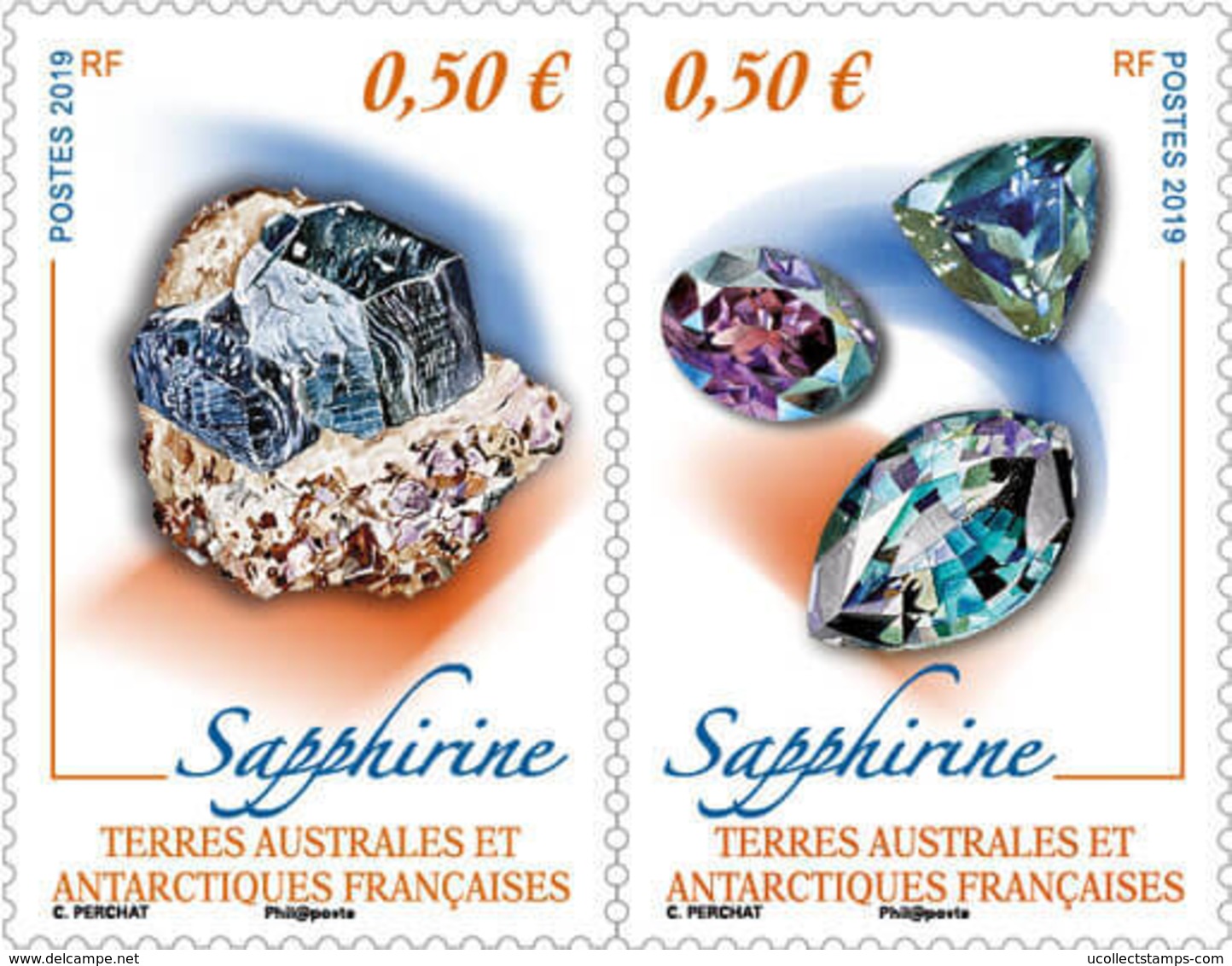 TAAF  2019   Saphirrine   Edelstenen Gemstones        Postfris/mnh/neuf - Ongebruikt