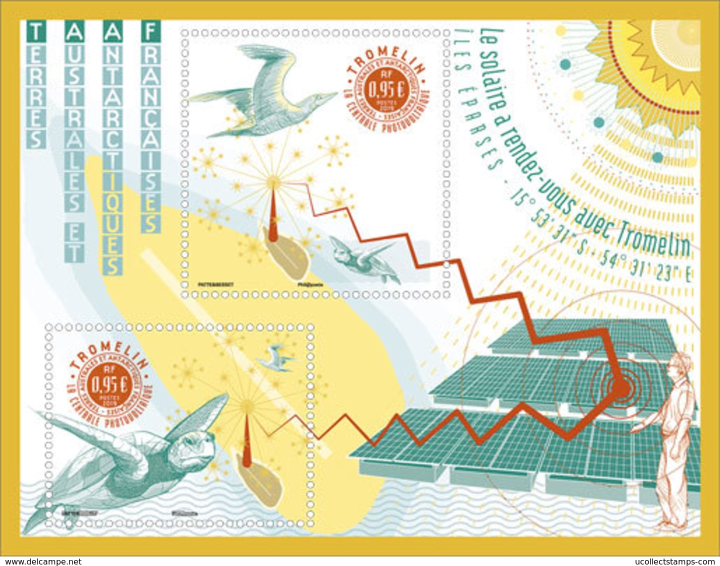 TAAF  2019   Centrale Voltaique   Turtle Schildpad Blok-m/s        Postfris/mnh/neuf - Ongebruikt