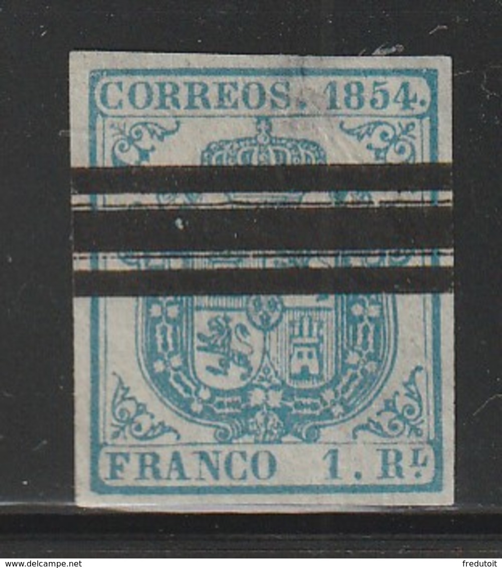 ESPAGNE - N°34  (1854)  SELLOS BARRADOS - Used Stamps