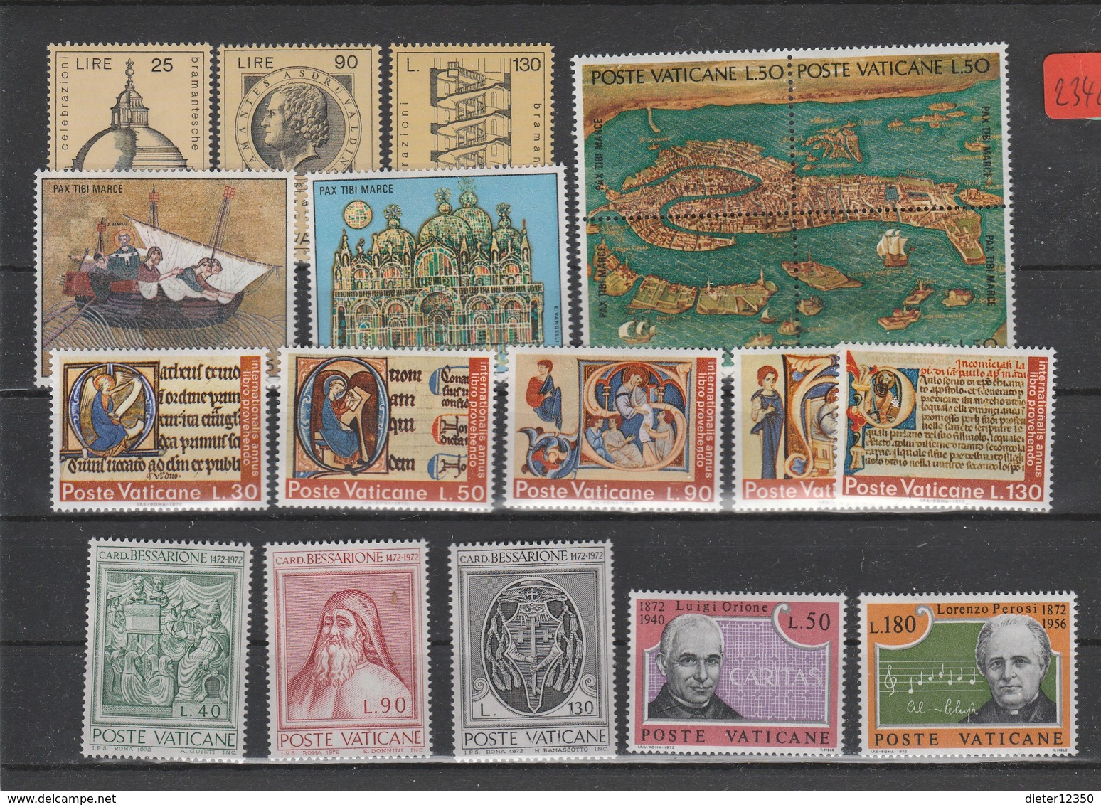 Vatikan   Poste Vaticano  Postfrisch**     Jahrgang 1972  MiNr. 596-614 - Sonstige & Ohne Zuordnung