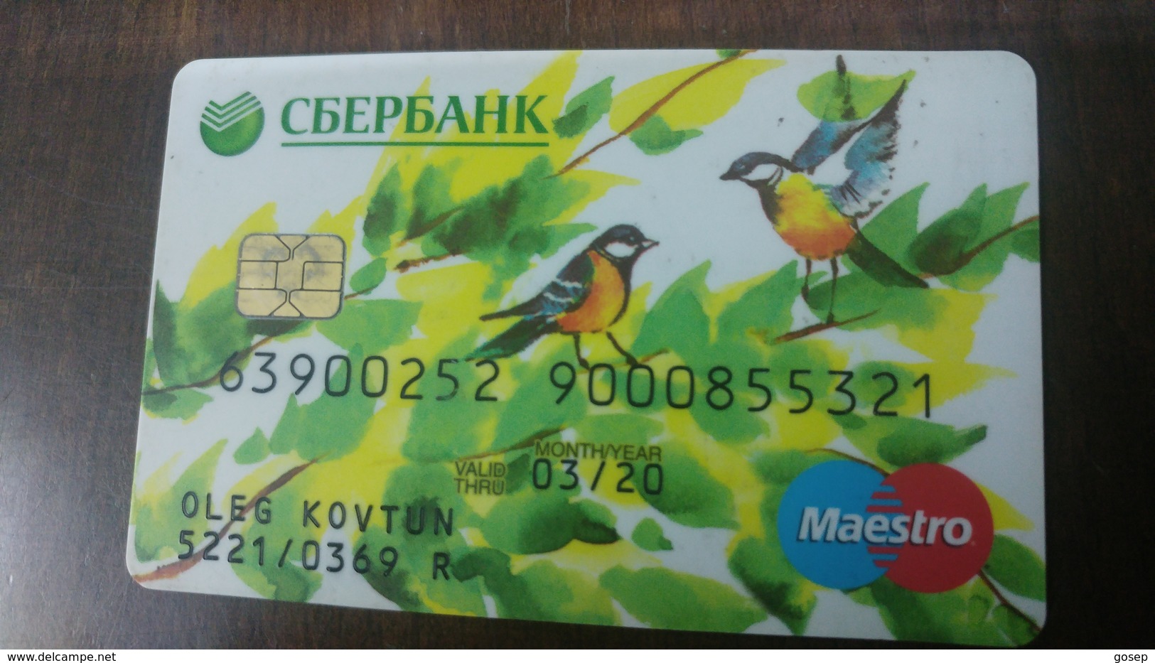 Russia-(469)-credit Card-(9000855321-613)-used Card+1card Prepiad Free - Cartes De Crédit (expiration Min. 10 Ans)