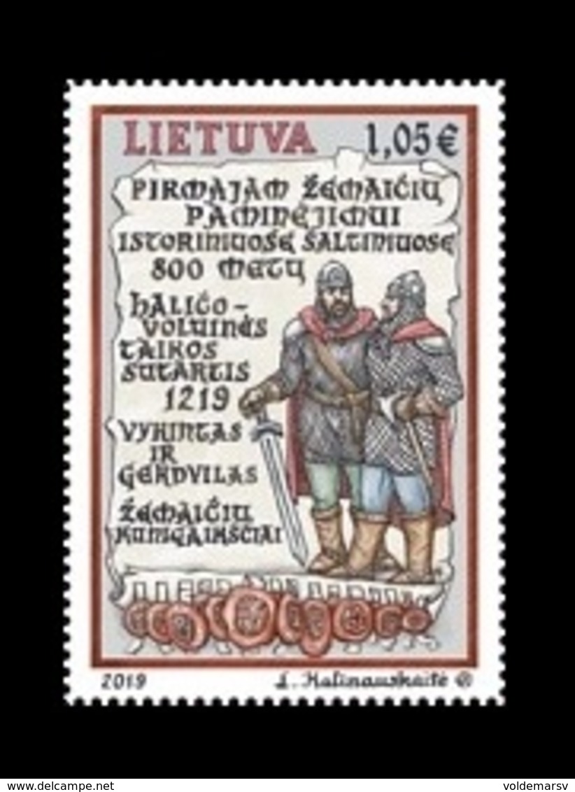 Lithuania 2019 Mih. 1306 800th Anniversary Of The First Mention Of Samogitians In Historical Sources MNH ** - Lituanie