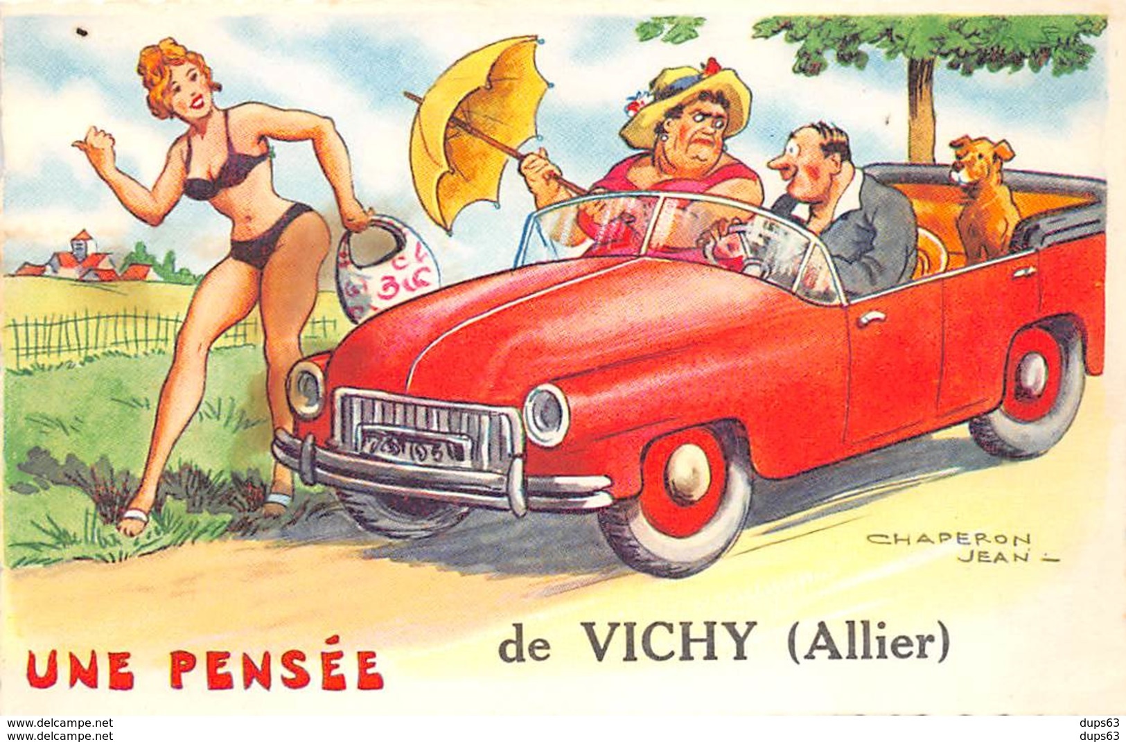 Une Pensée De VICHY - Chaperon Jean - Très Bon état - Vichy