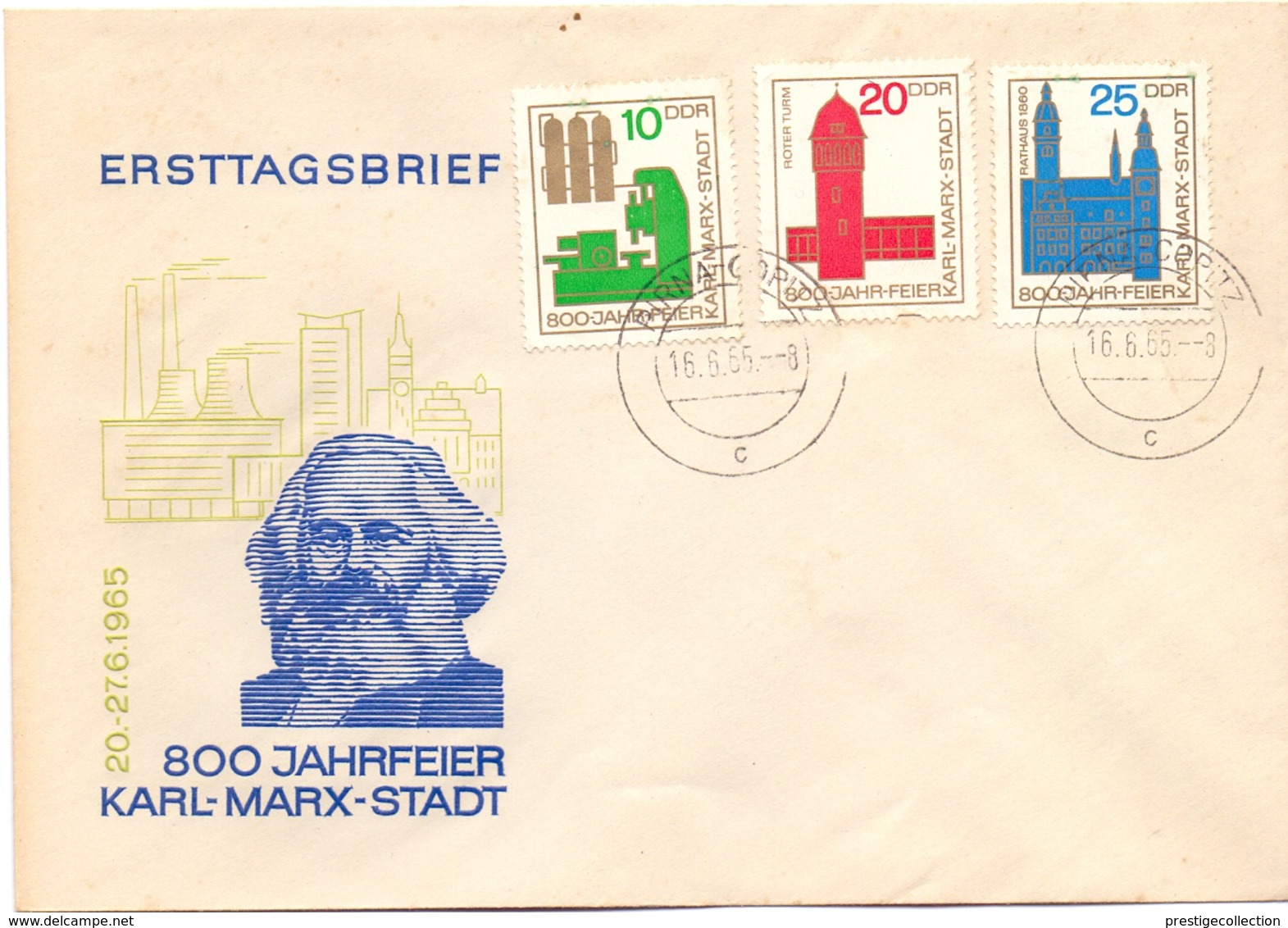 DDR KARL MARX 1965 FDC   (GEN190139) - Karl Marx