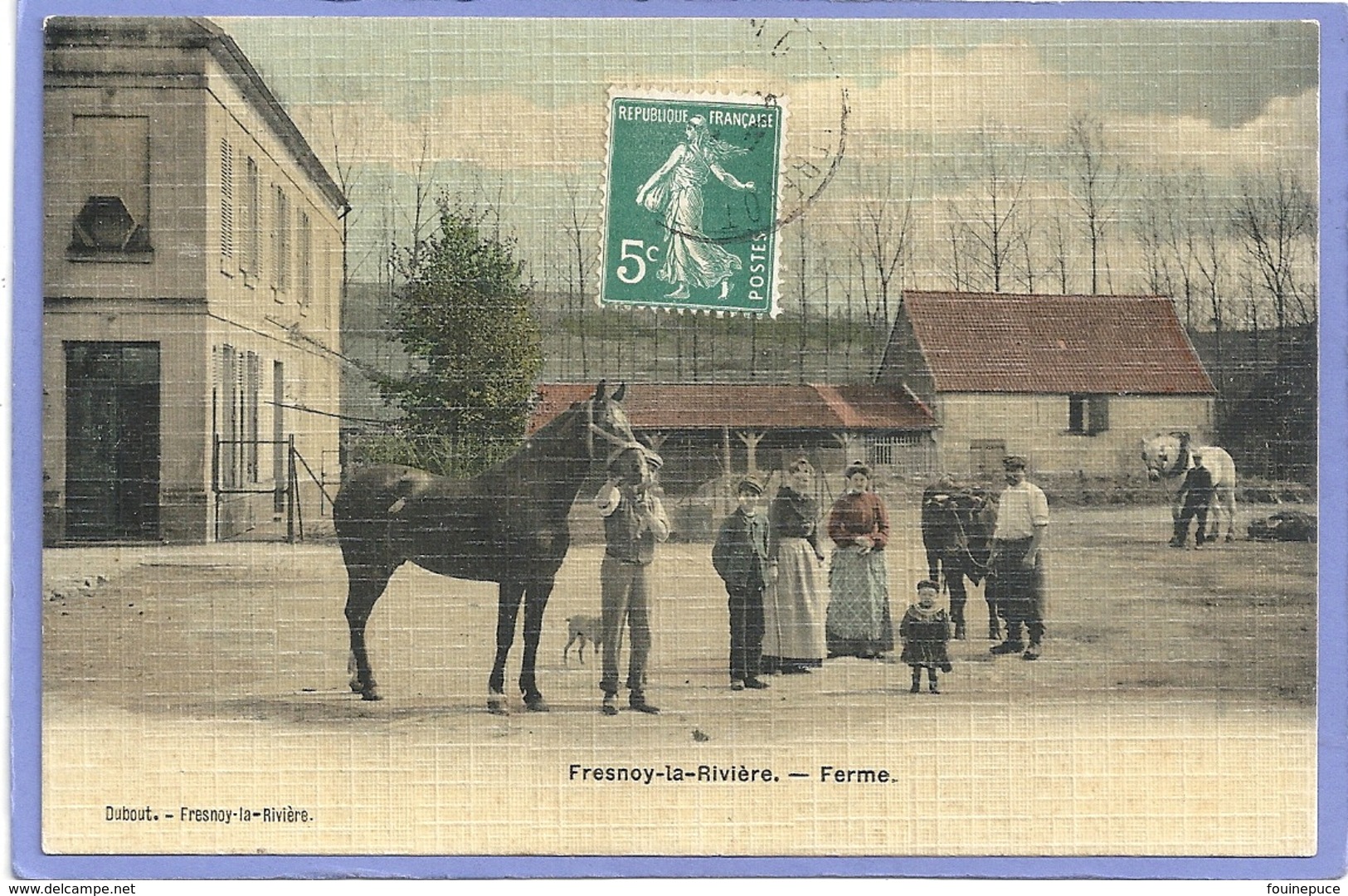 Fresnoy La Rivière - Ferme Carte Toilée - Autres & Non Classés