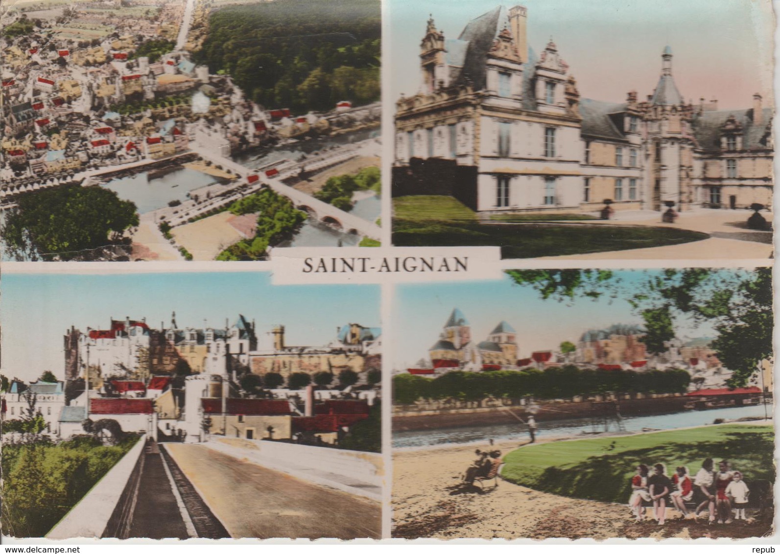 France Oblitération Daguin Loir Et Cher Saint Aignan 195. Sur CPM - 1921-1960: Période Moderne
