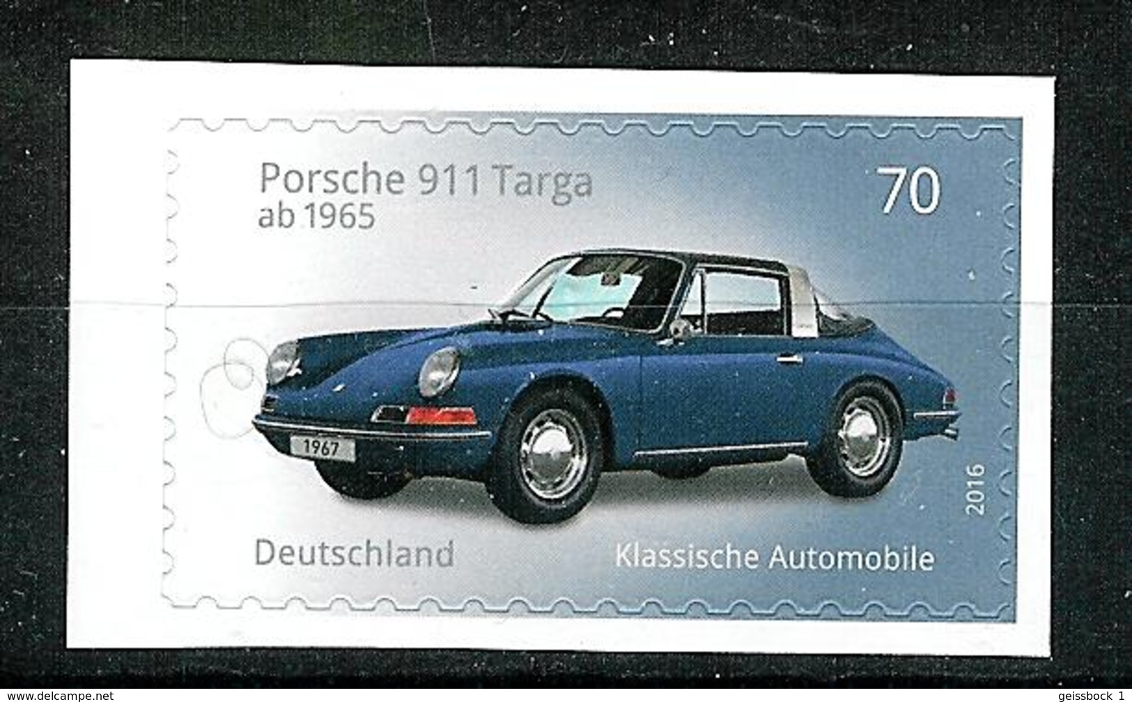 Bund 2016: Mi.-Nr. 3213: Porsche  Selbstklebend   ** - Ongebruikt