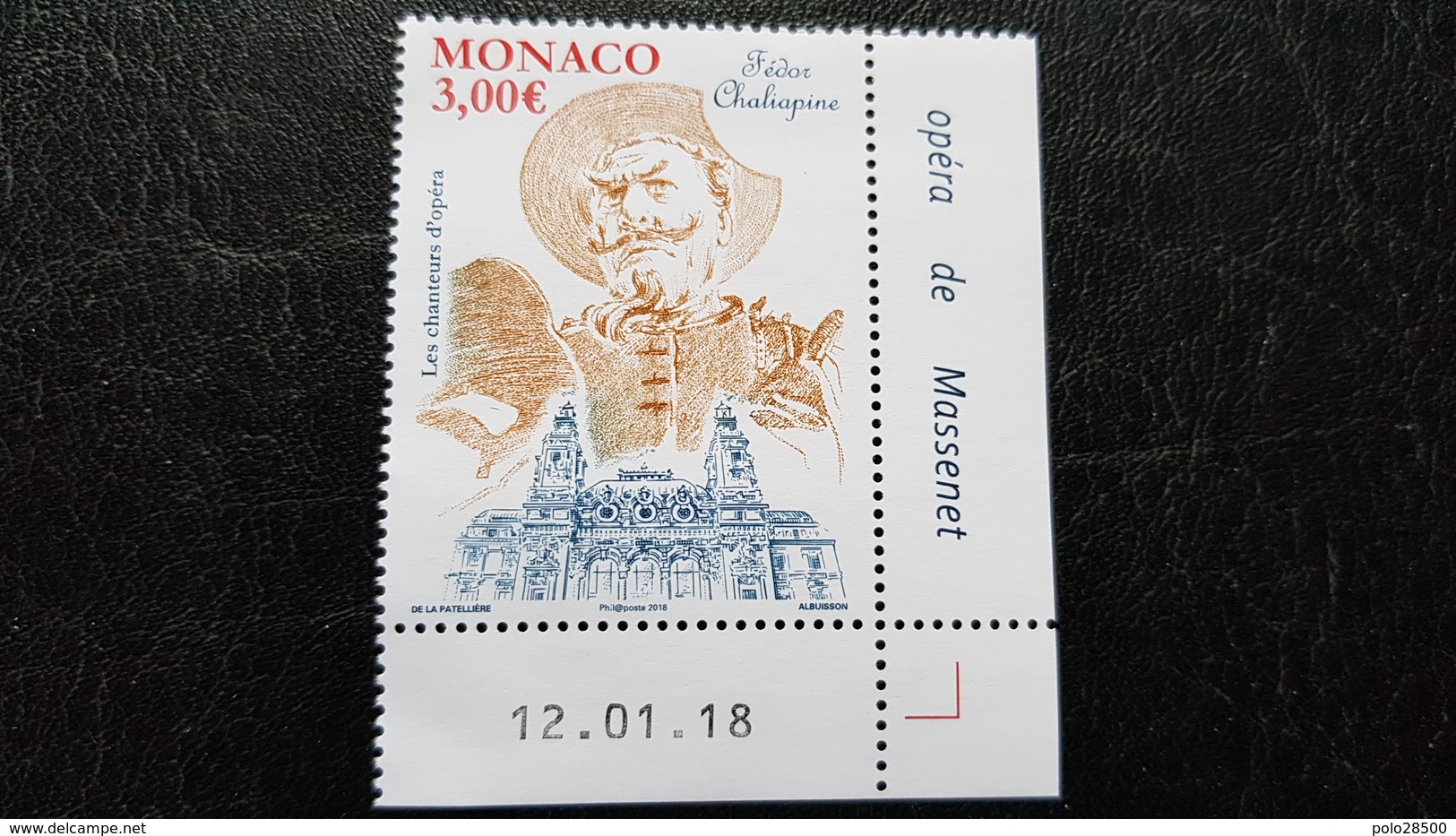 Monaco 2018 YT N°3132** 3.00€ Fédor Chaliapine - Nuevos