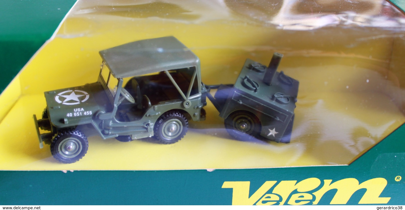 Verem Militaire Armée 1/50 - Jeep Willys + Cantine Popeye USA 1940.neuf En Boîte. - Autres & Non Classés