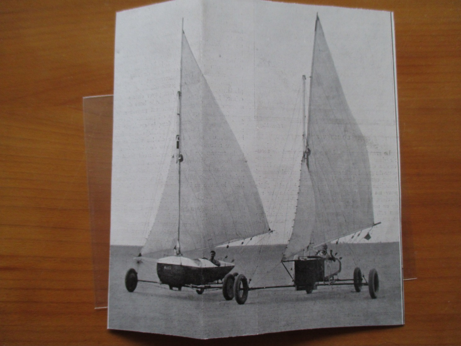 1937  Abu Suweir (Ad Astra Yacht Club)  Land Sailing - Competition De Chars à Voile - Coupure De Presse Originale - Documents Historiques