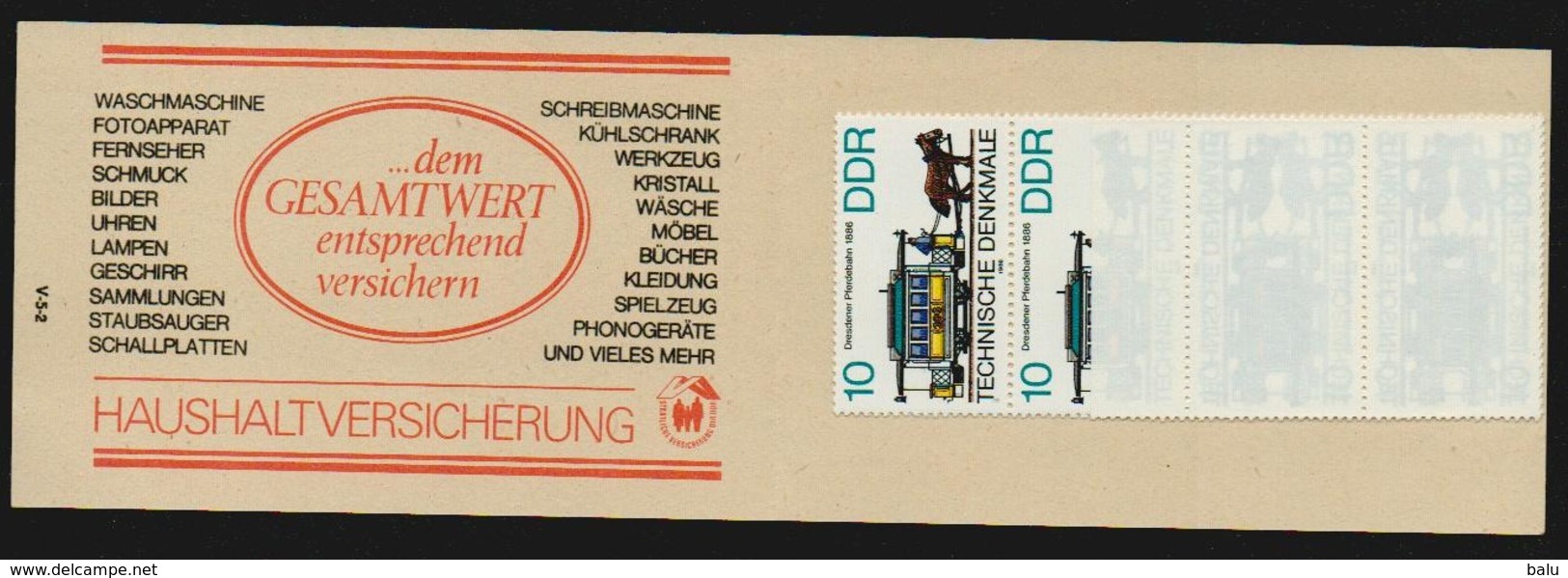 DDR 1985 1986 Michel Nr. SMHD 22 A ** Postfrisch, Sondermarken-Markenheftchen Mit Druckvermerk V-5-2, Michel 3015 X10 - Markenheftchen