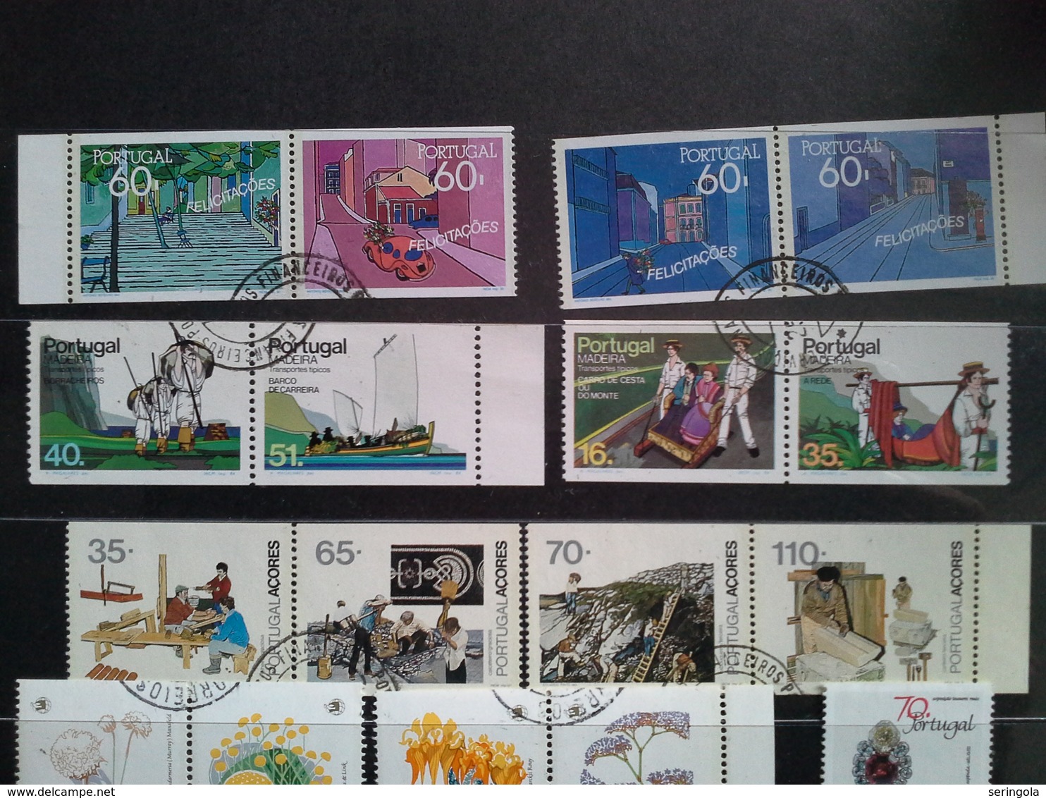 Lot Stamps Portugal Perfurado Vertical - Sammlungen (ohne Album)