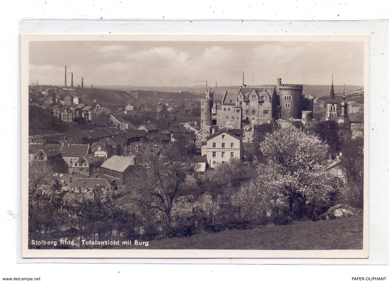 5190 STOLBERG, Teilansicht Mit Burg, 1946 - Stolberg