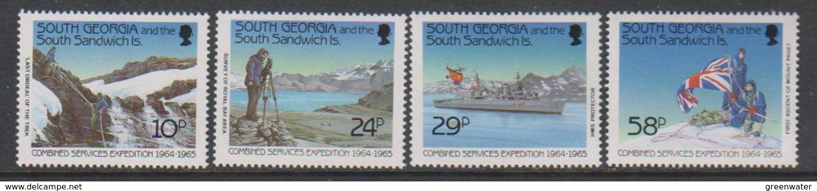 South Georgia 1989 Combined Services Expedition 4v  ** Mnh (41703) - Zuid-Georgia