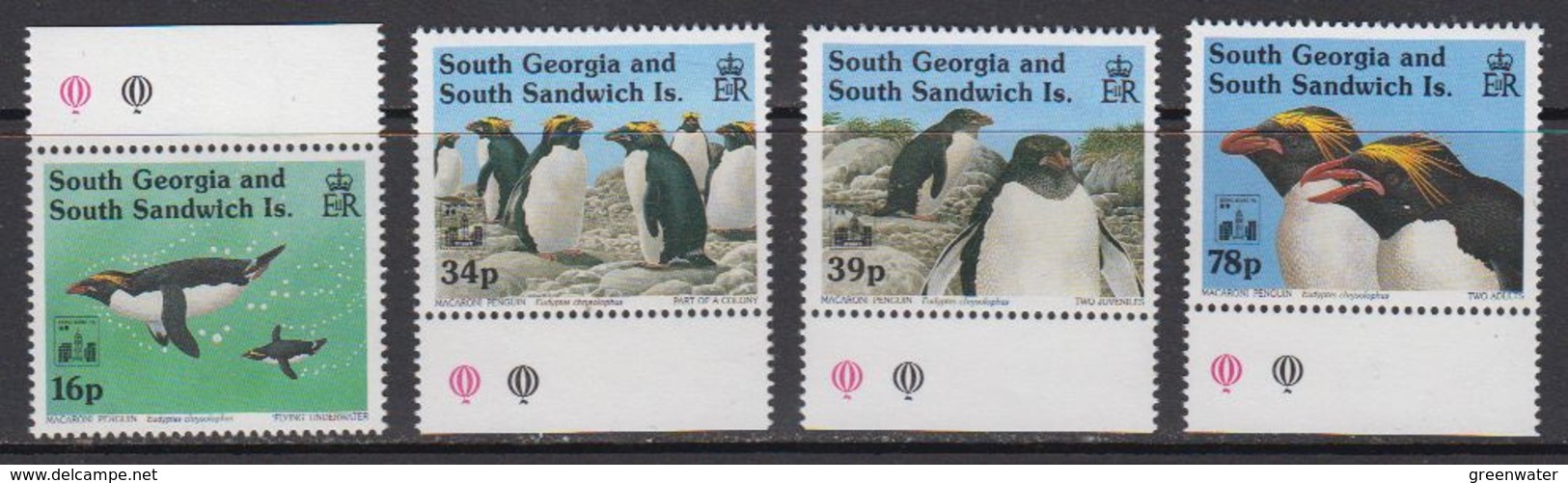 South Georgia 1994 Hong Kong 4v ** Mnh (41704) - Zuid-Georgia