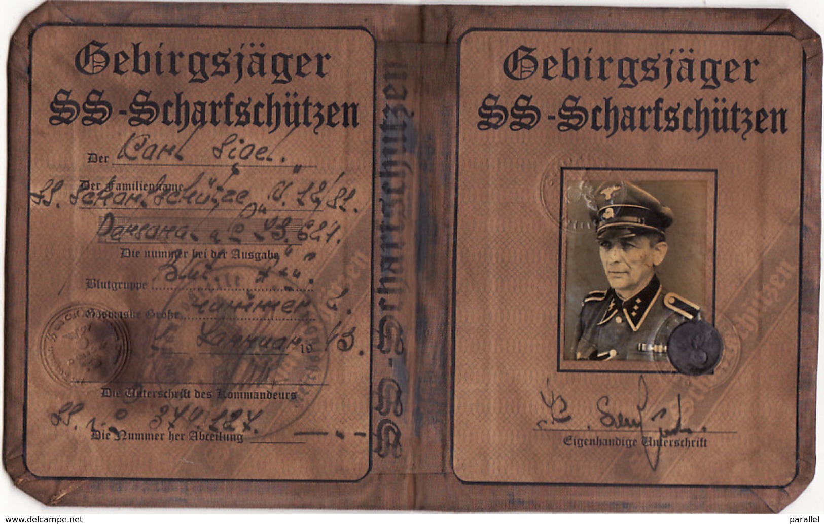 DOCUMENT III Reich. Nazi WW2 Germany.not Original - Documents