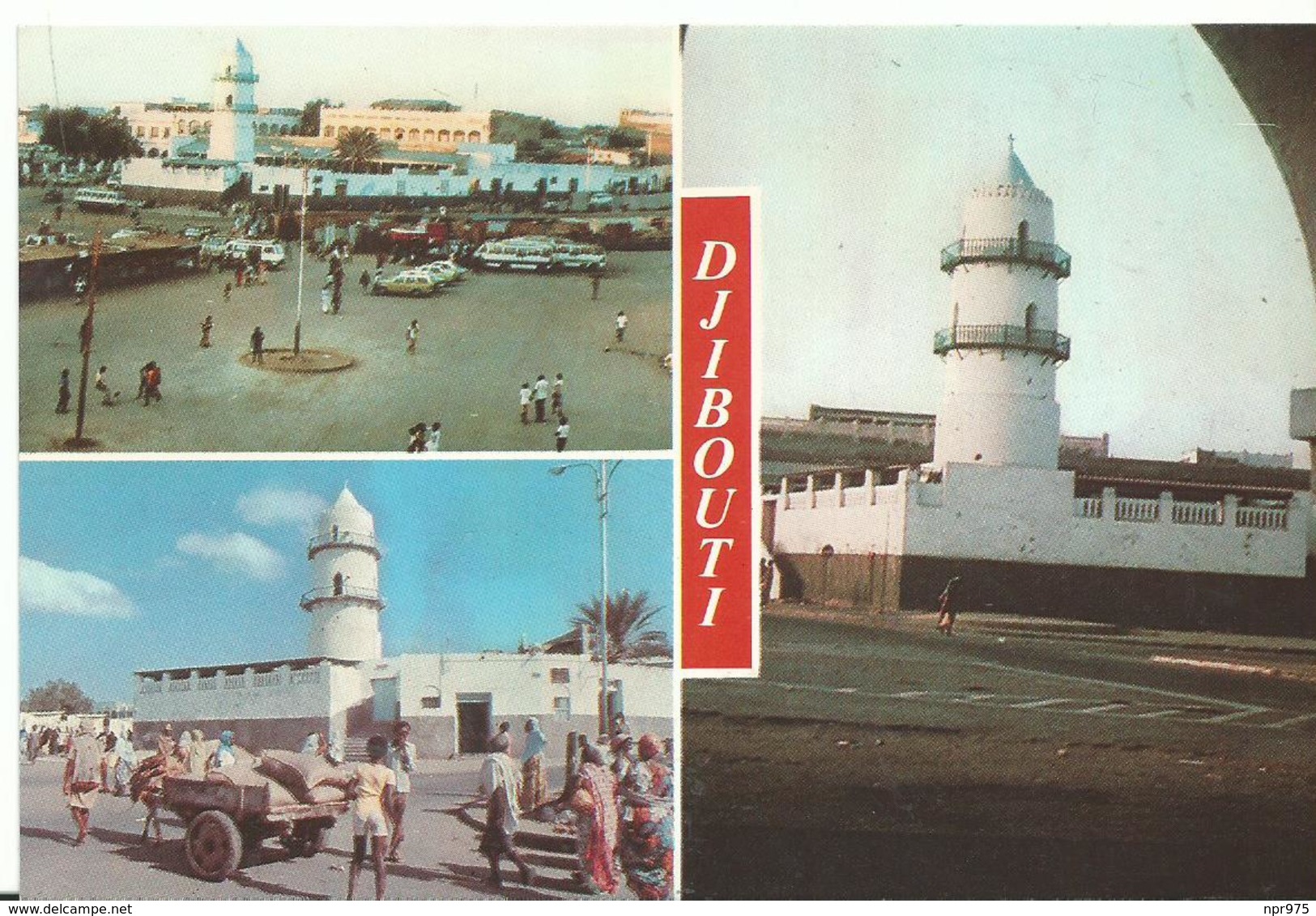 Afrique Djibouti Mosquée De La Place Mahamoud Harbi  Voitures Chariot - Djibouti