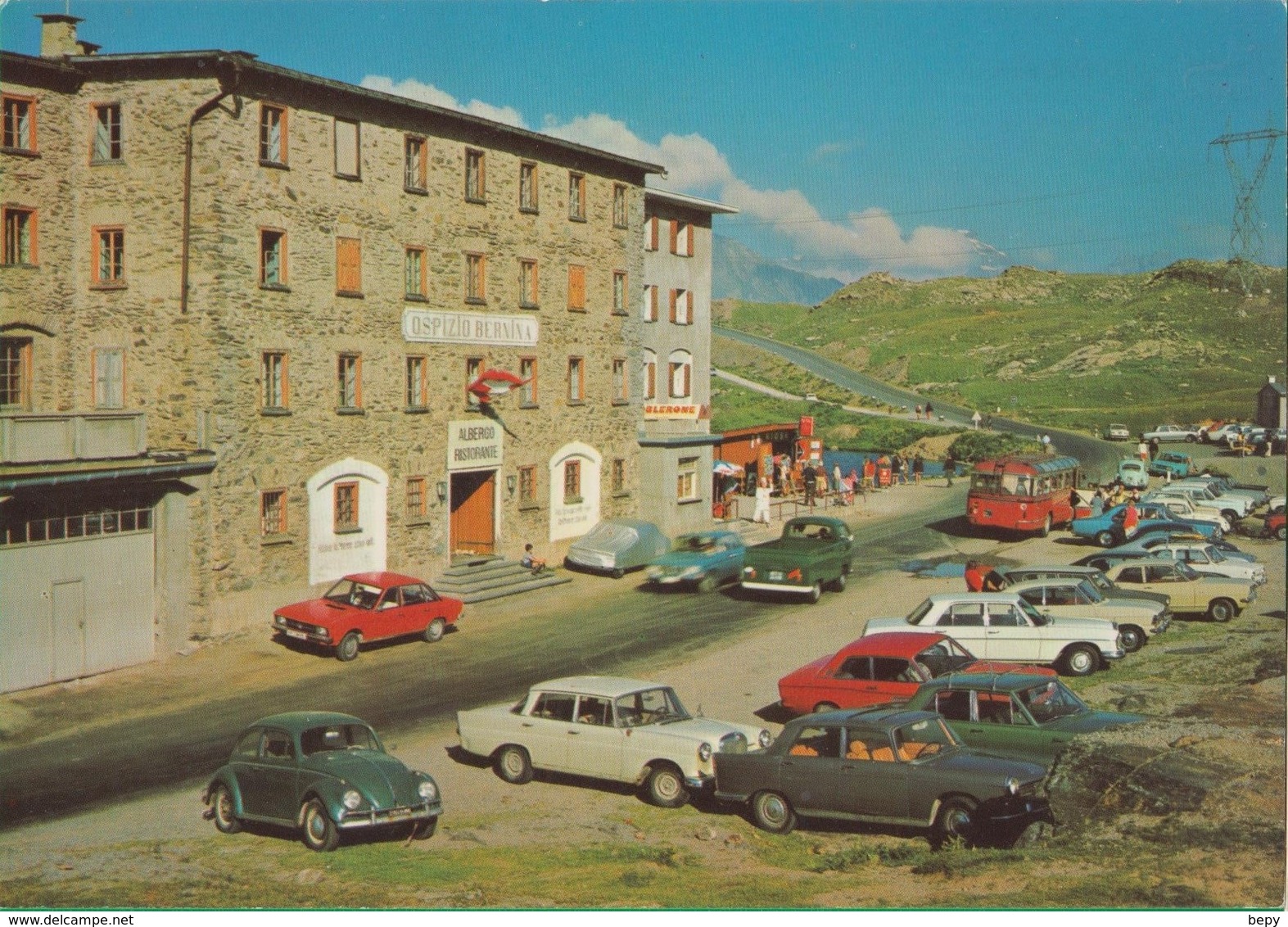 HOTEL OSPIZIO BERNINA. Albergo. Svizzera. MacchinA Macchine. Auto. Ristorante. Automobile. - Berna