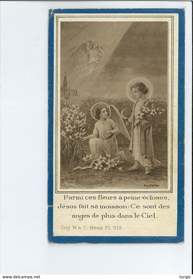 CLEMENT JEAN HENDRIK GERRITS ZOONTJE GUILLAUME & CHRISTINA HOUBEN ° KORTESSEM 1928 + 1929 - Devotieprenten