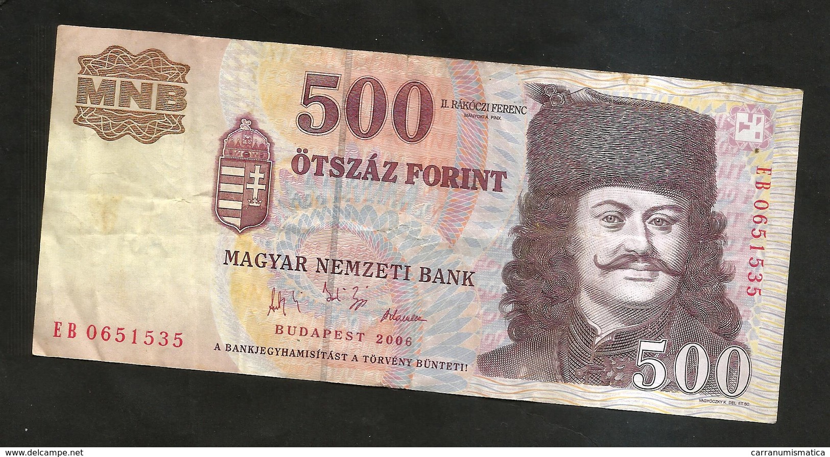 UNGHERIA / HUNGARY / MAGYAR - NATIONAL BANK - 500 FORINT (BUDAPEST 2006) - Ungarn