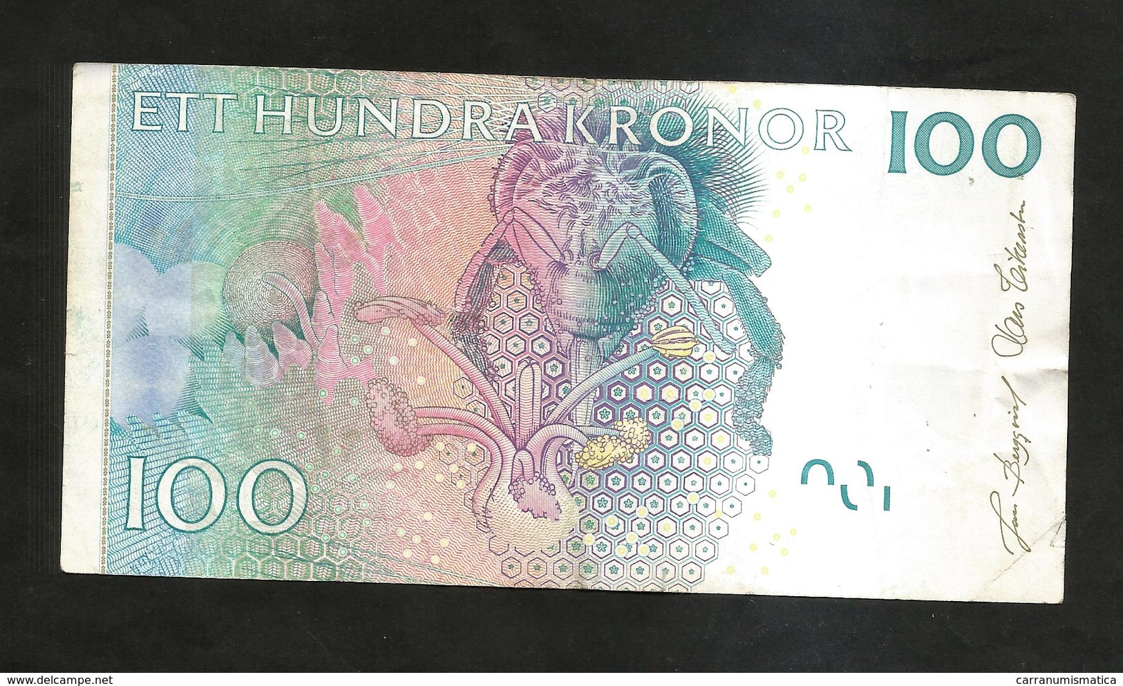 Bank Of SWEDEN - 100 Kronor - Carl Von Linne - Suède