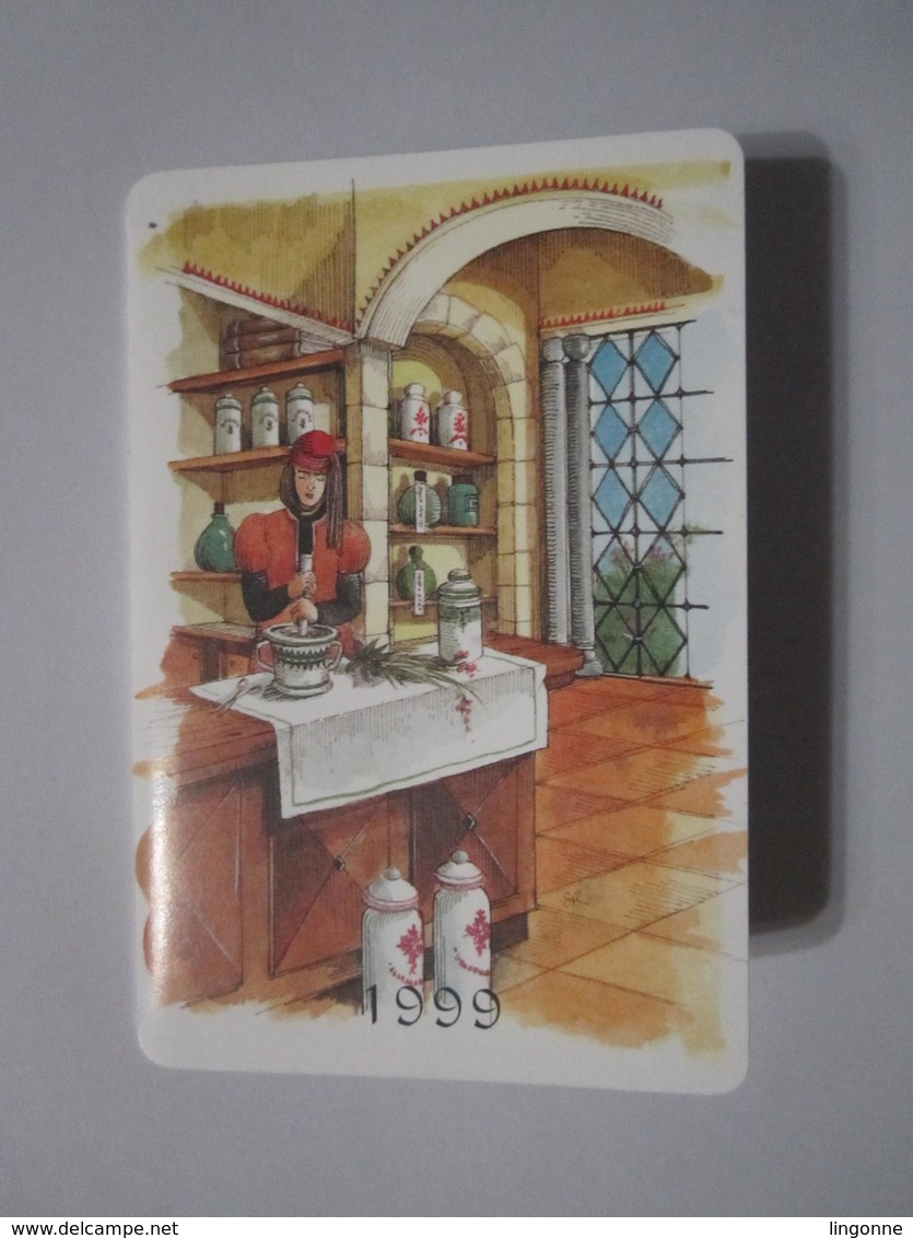 1999 PETIT CALENDRIER EN 3 VOLETS PHARMACIE DUGAST 85100 LES SABLES D'OLONNE L'APOTHICAIRE - Petit Format : 1991-00