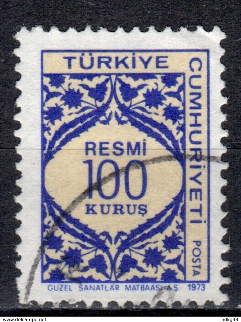 R+ Türkei 1973 Mi 133 Ornamente - Timbres De Service