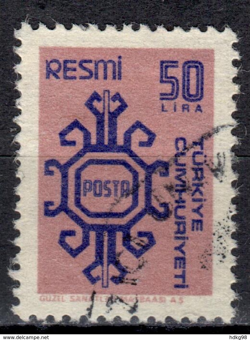 R+ Türkei 1981 Mi 162 Dienstmarke: Ornamente - Timbres De Service