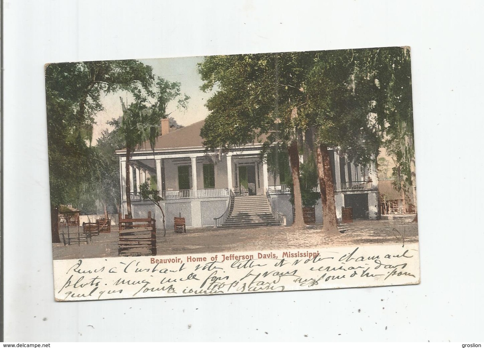BEAUVOIR HOME OF JEFFERSON DAVIS  6081/10  MISSISSIPI 1906 - Sonstige & Ohne Zuordnung