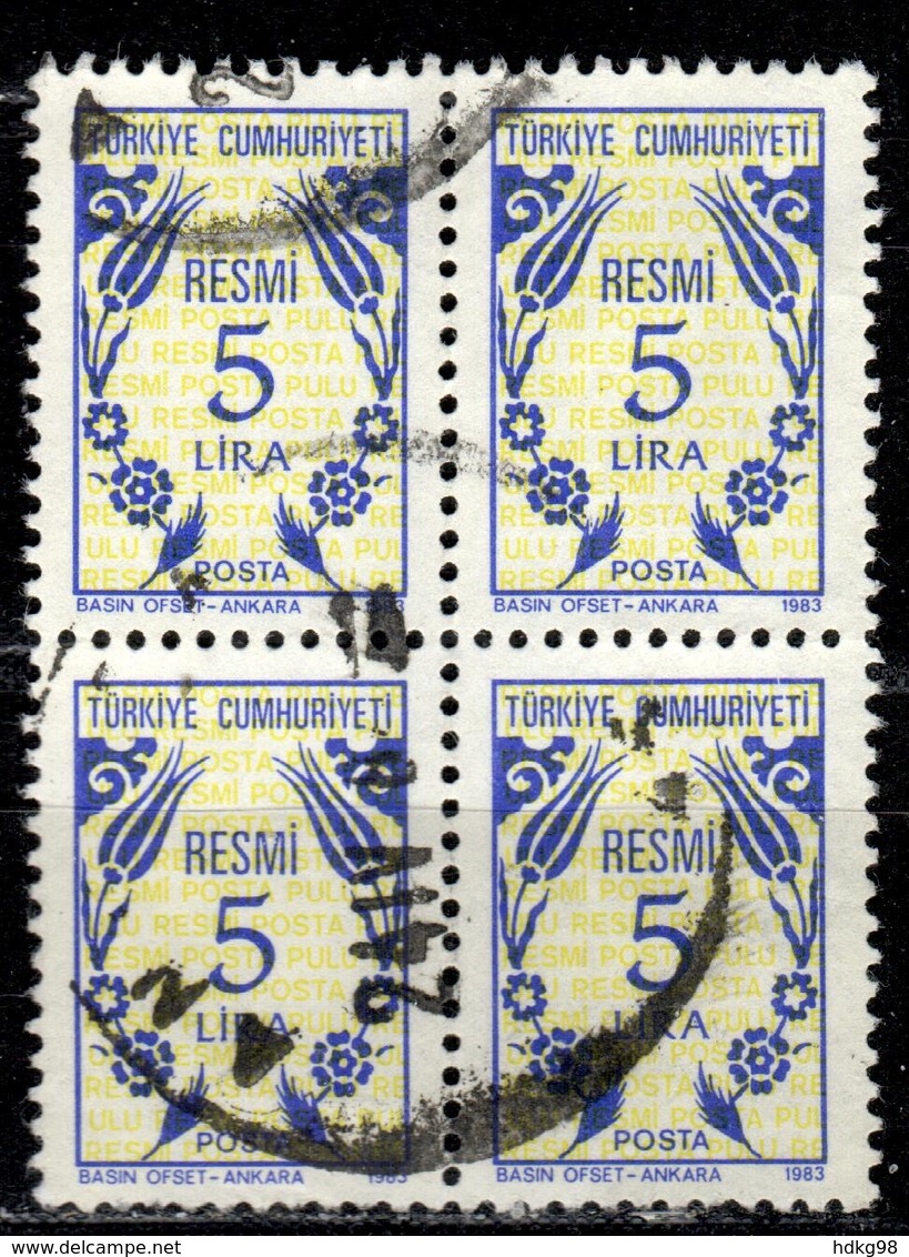 R+ Türkei 1983 Mi 169 Dienstmarke: Ornamente - Official Stamps
