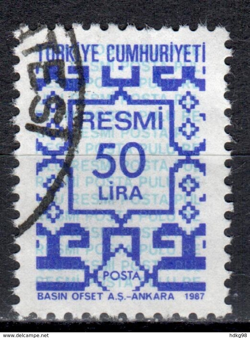 R+ Türkei 1987 Mi 184 Dienstmarke: Ornamente - Timbres De Service