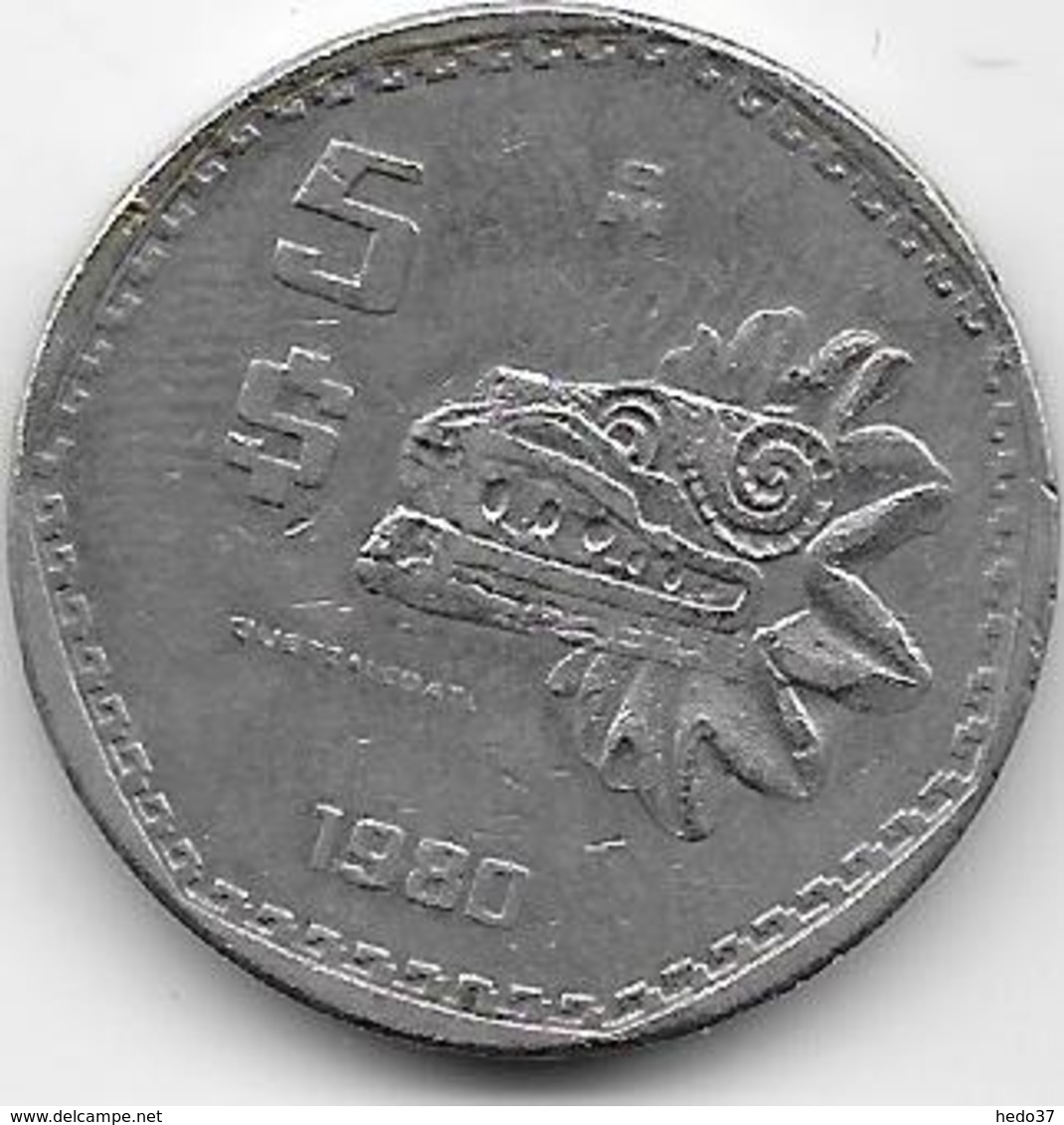 Mexique - 5 Pesos - 1980 - Mexique