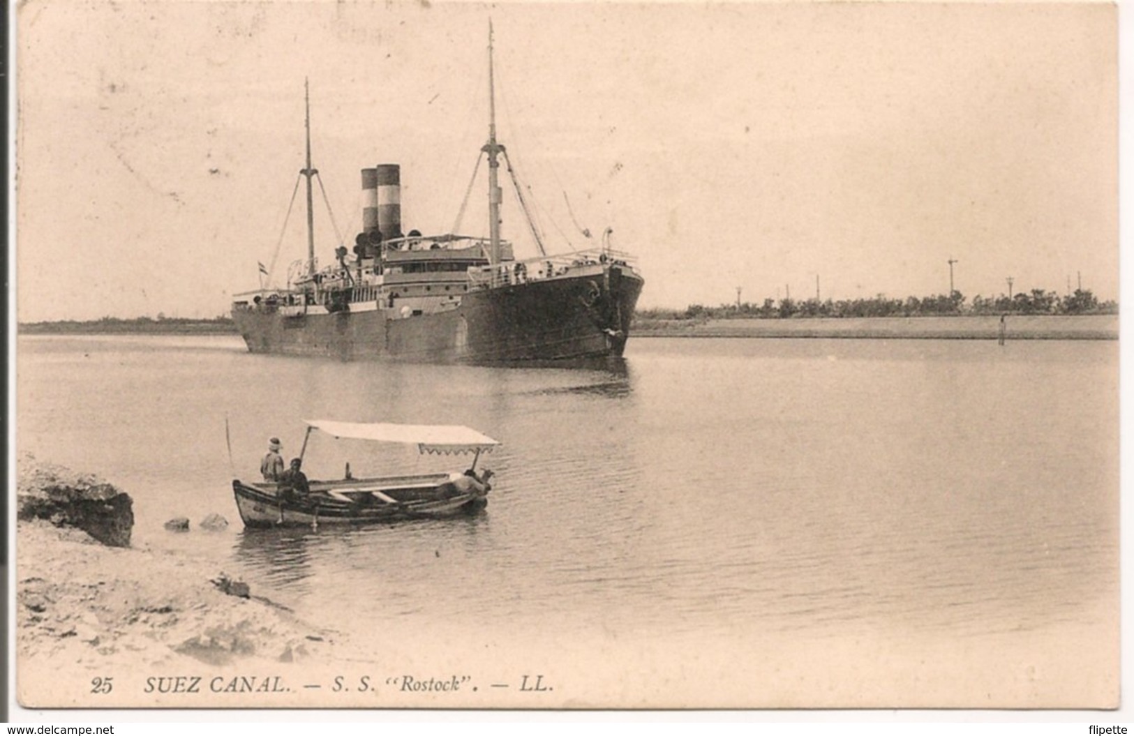 L200A075 - Bateau De Commerce "S.S Rostock" - Suez Canal - LL  N°25 - Commerce