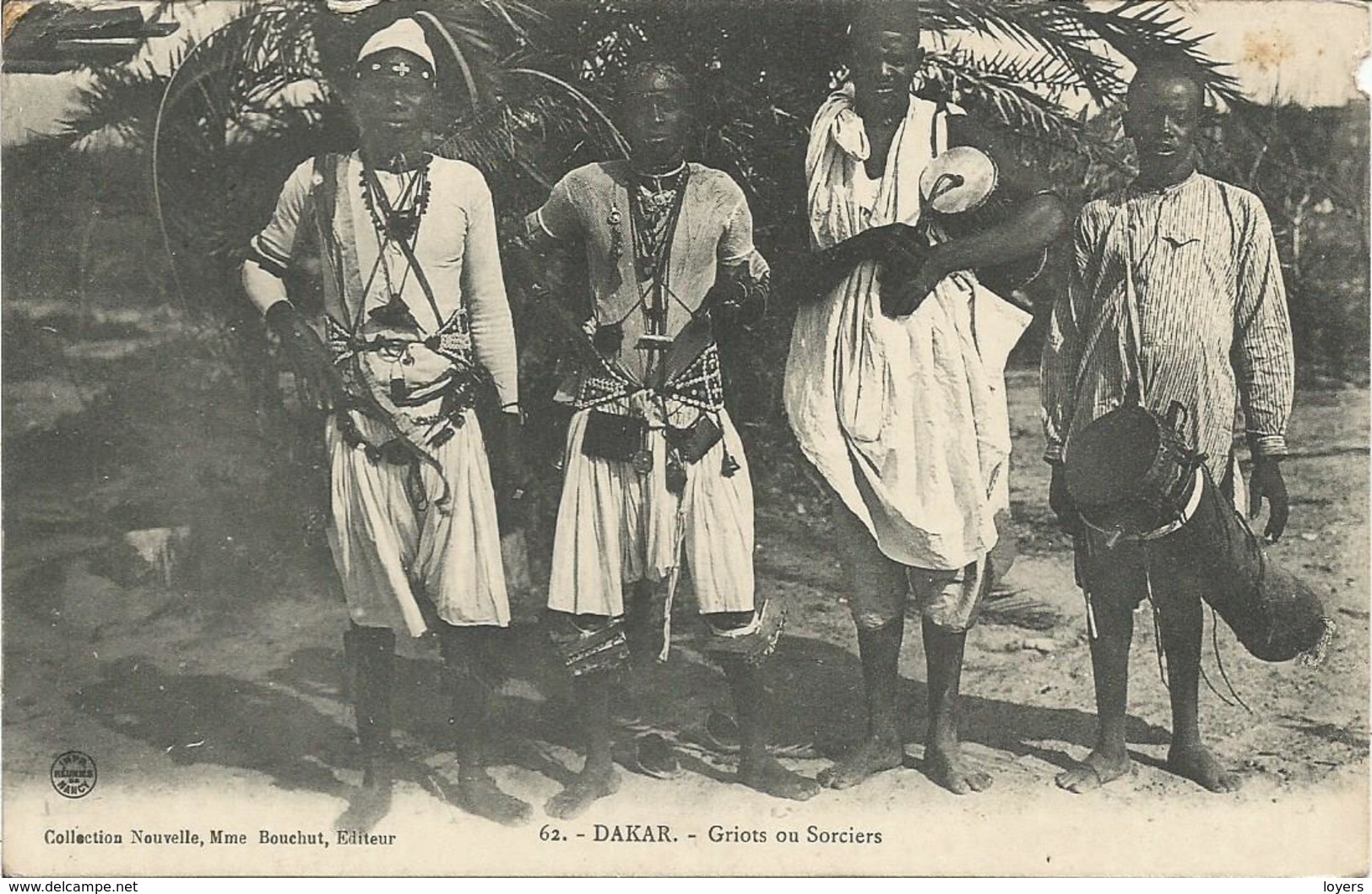 DAKAR. -  Griots Ou Sorciers.  (scan Verso) - Sénégal