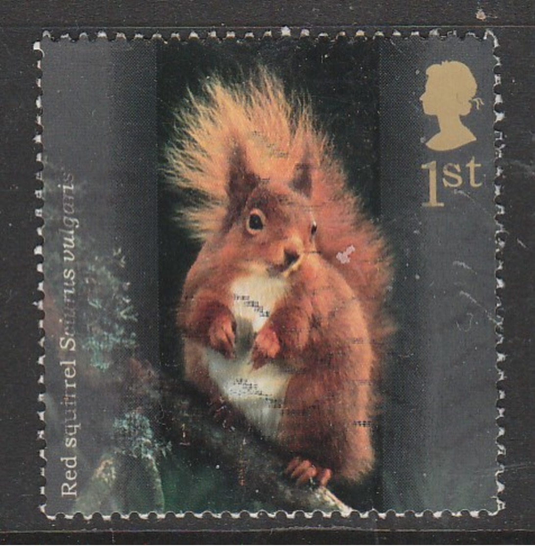 GB 2004 Woodland Animals 1st Multicoloured GB 2484 O Used - Used Stamps