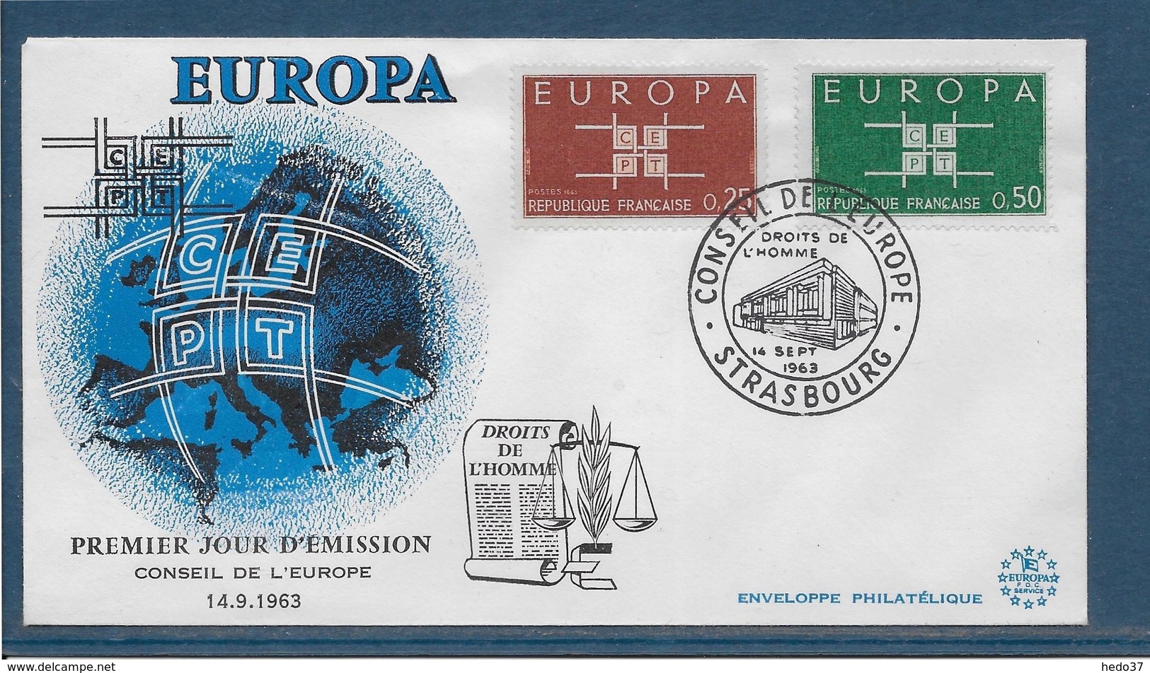 France - Europa 1963 - Document - 1963