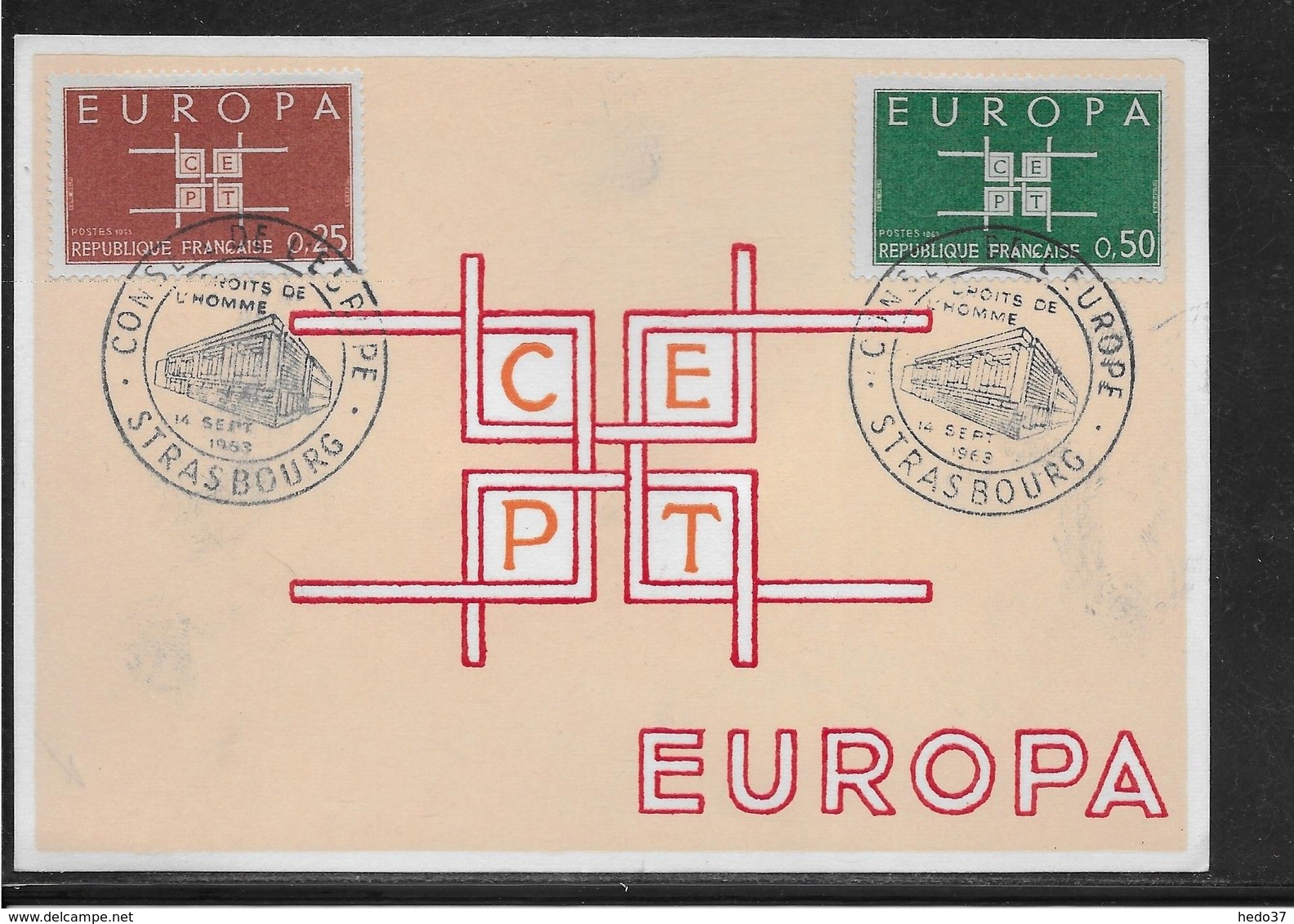 France - Europa 1963 - Document - 1963