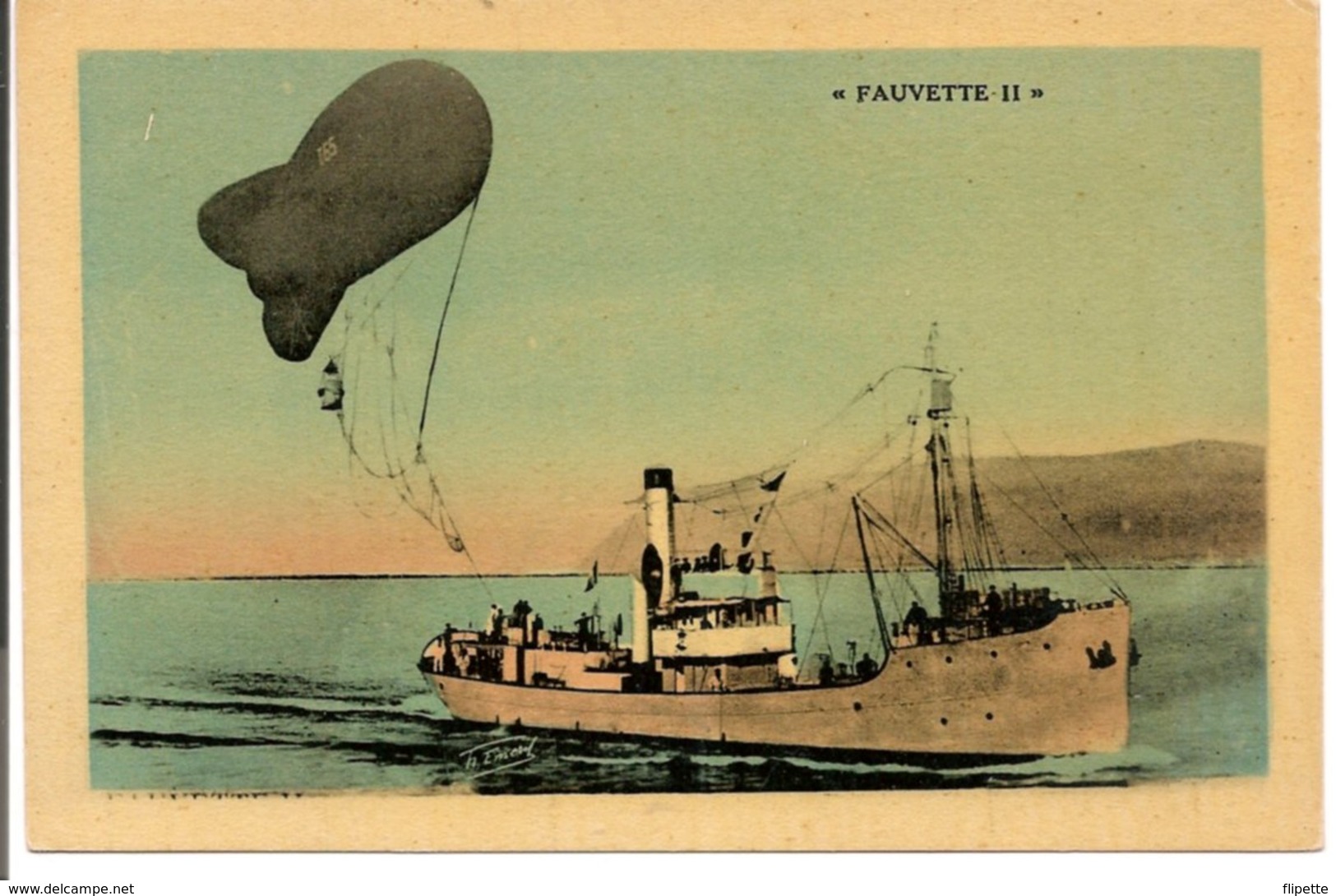 L200A079 - Bateau De Guerre - Remorqueur "Fauvette II" - Ballon  - H.Emery - Remorqueurs