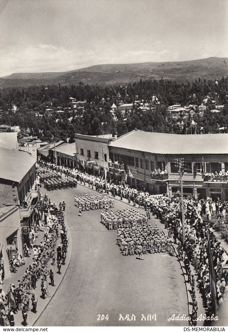 Ethiopia Addis Abeba - Parade 1958 - Etiopía