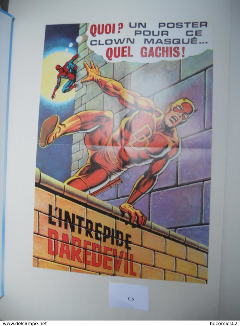 STRANGE AVEC POSTER DETACHE EDITION LUG N°70  CAPTAIN MARVEL////DAREDEVIL//IRON FIST // L'ARAIGNEE TBE C6 - Strange