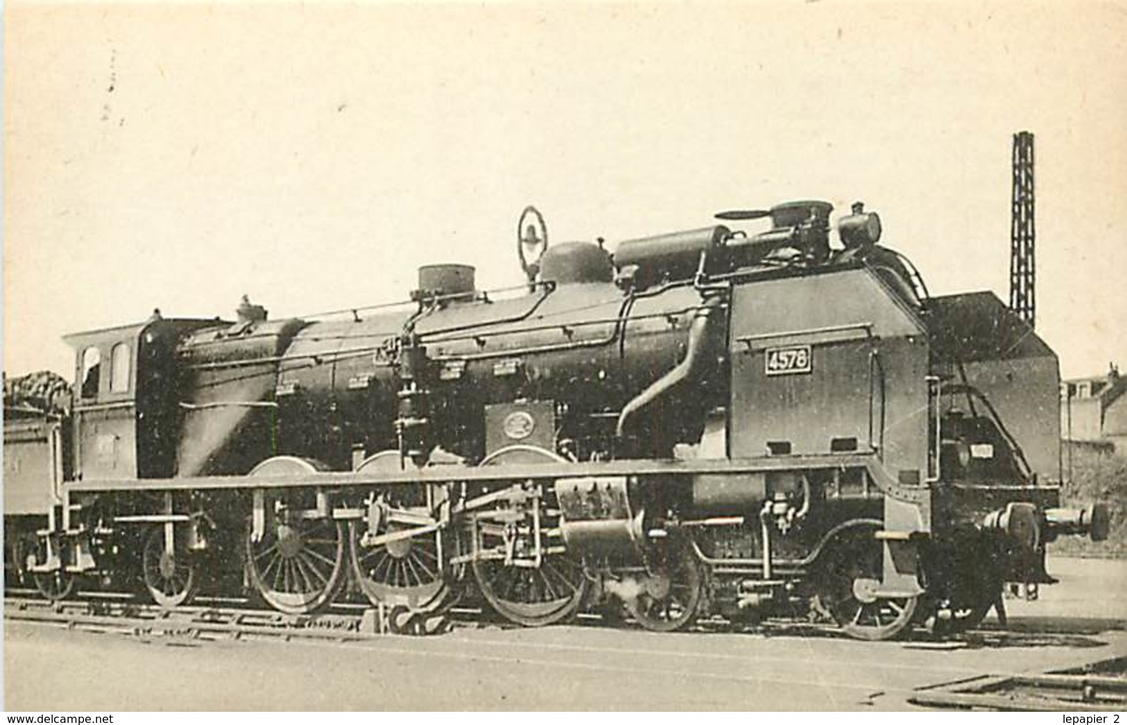 Thème Train Machine 4578 Limoges Locomotives Du Sud-Ouest CP Ed. H.M.P. N° 485 Locomotive Vapeur - Trains