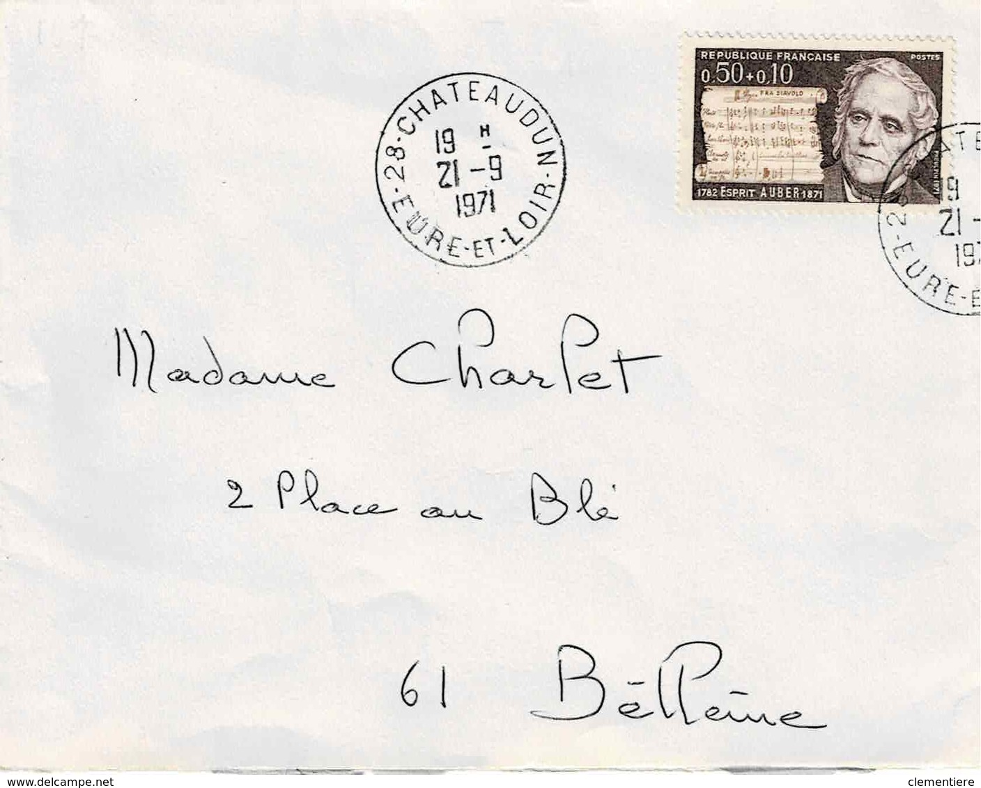 TP N° 1667 Seul  Sur Enveloppe De  Chateaudun - 1961-....