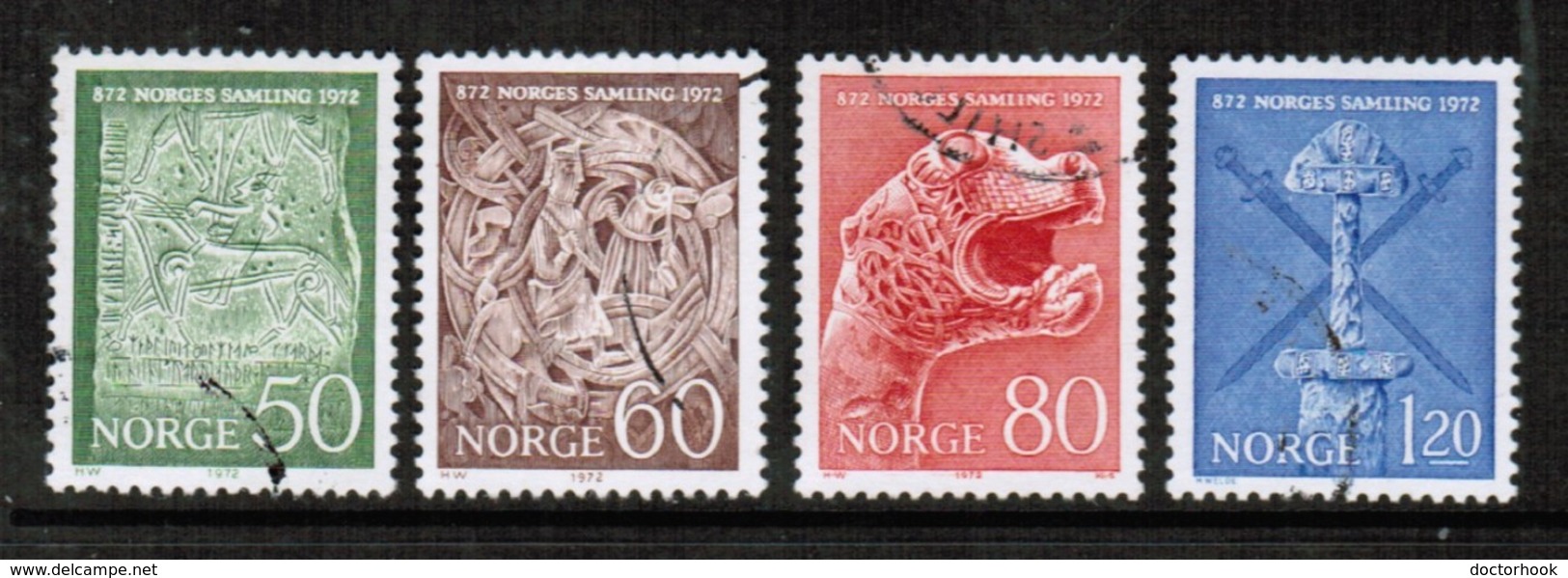 NORWAY   Scott # 586-9 VF USED (Stamp Scan # 442) - Used Stamps