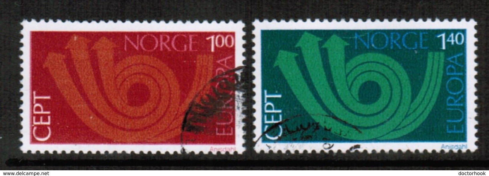 NORWAY   Scott # 604-5 VF USED (Stamp Scan # 442) - Used Stamps