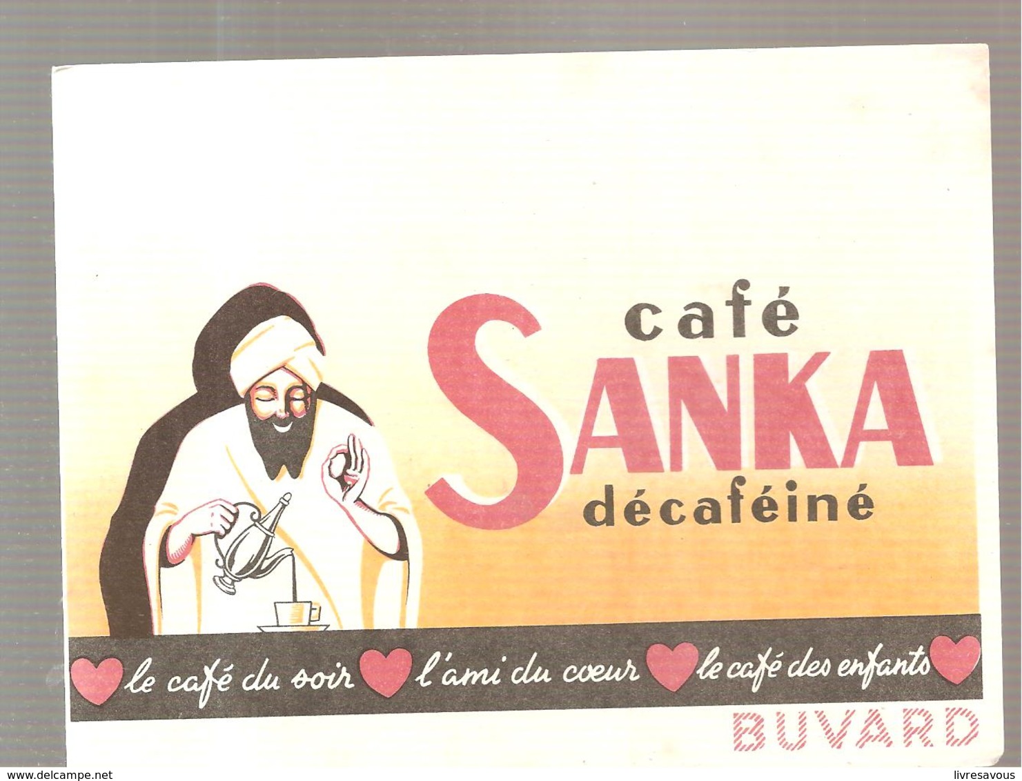 Buvard SANKA Café SANKA Décaféiné - Caffè & Tè