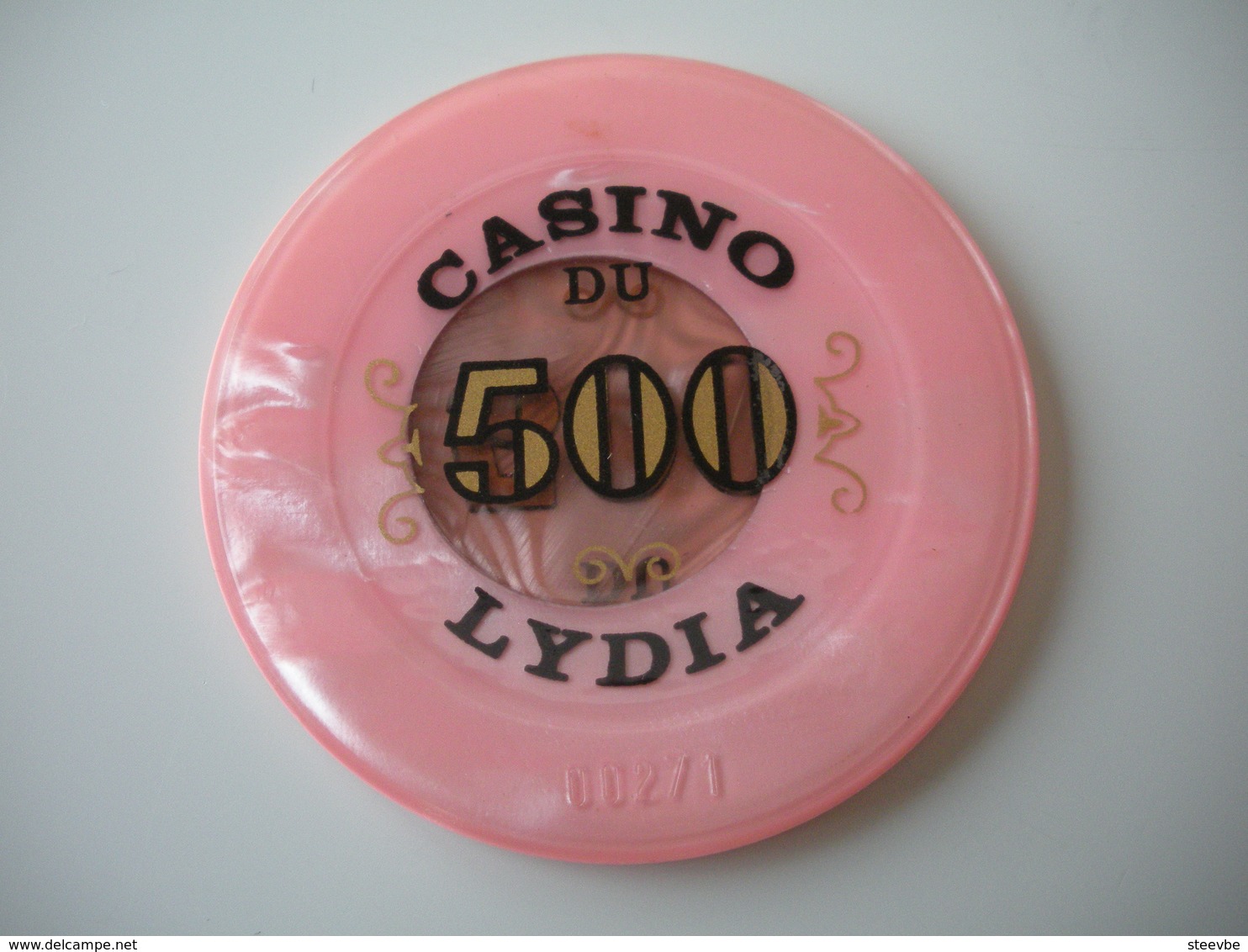 Casino Chip Fiche 500 FF  Casino Lydia France - Casino