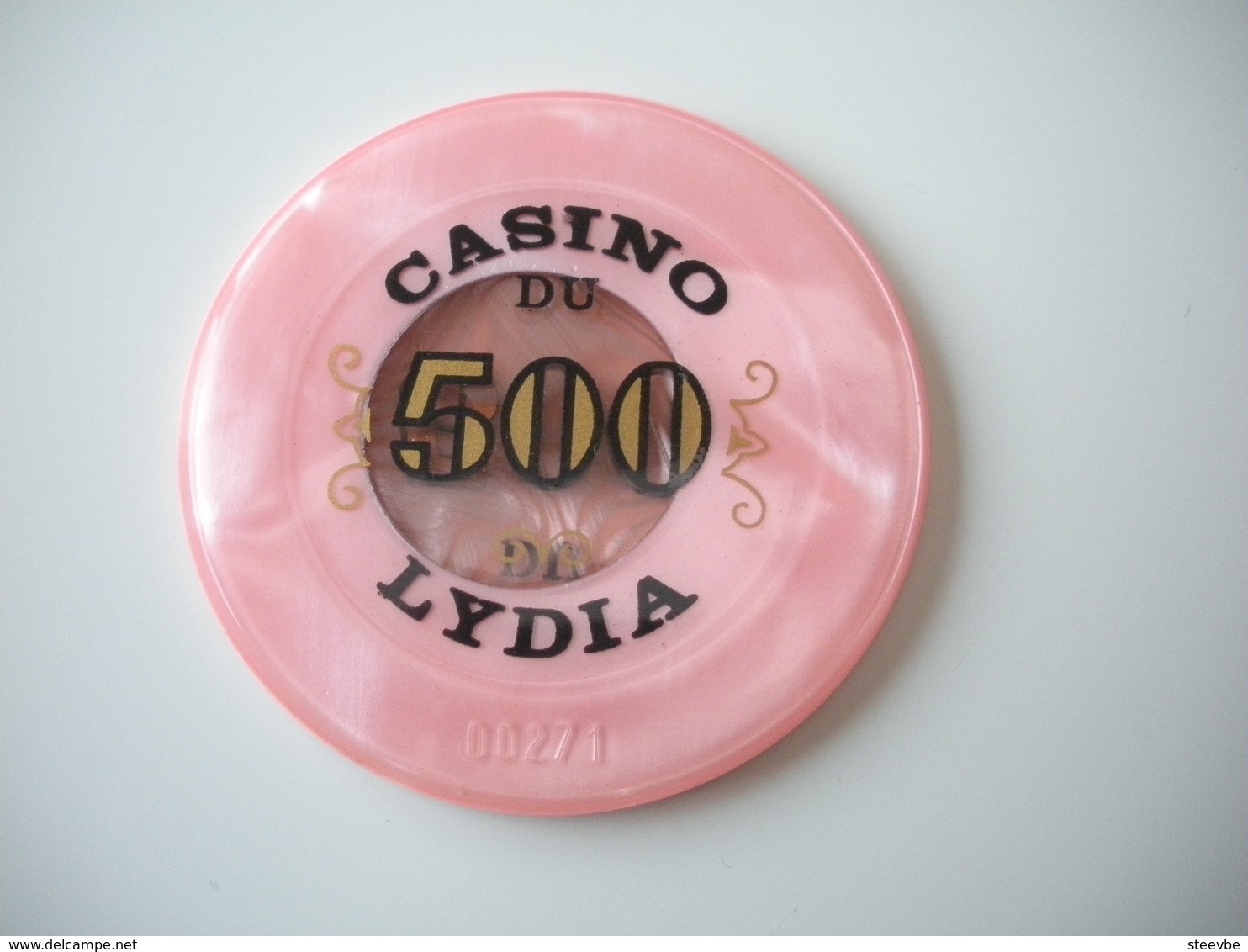 Casino Chip Fiche 500 FF  Casino Lydia France - Casino