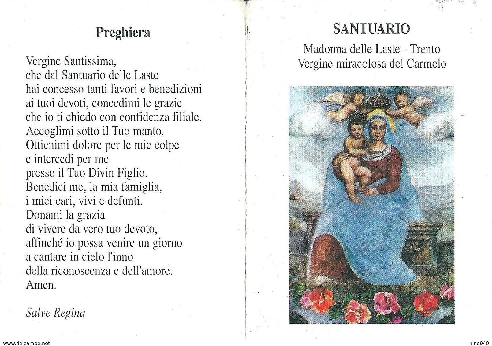 MADONNA DELLE LASTE - Santuario - Trento - M - A - Mm. 75 X 105 - Religion & Esotérisme