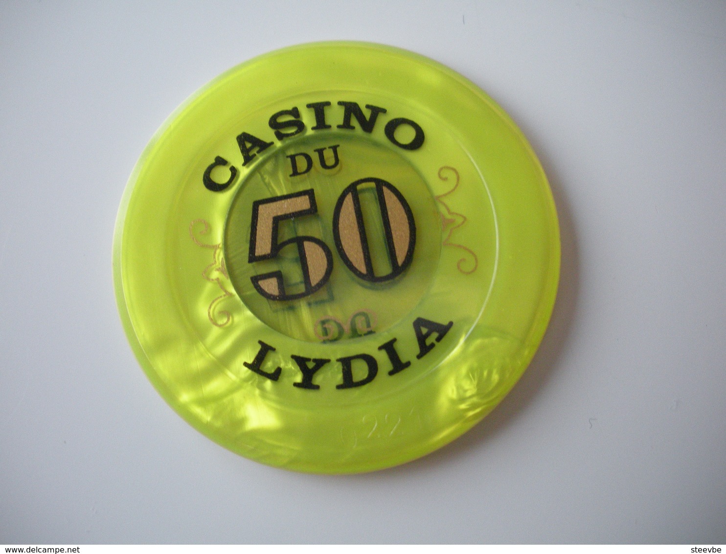 Casino Chip Fiche 50 FF  Casino Lydia France - Casino